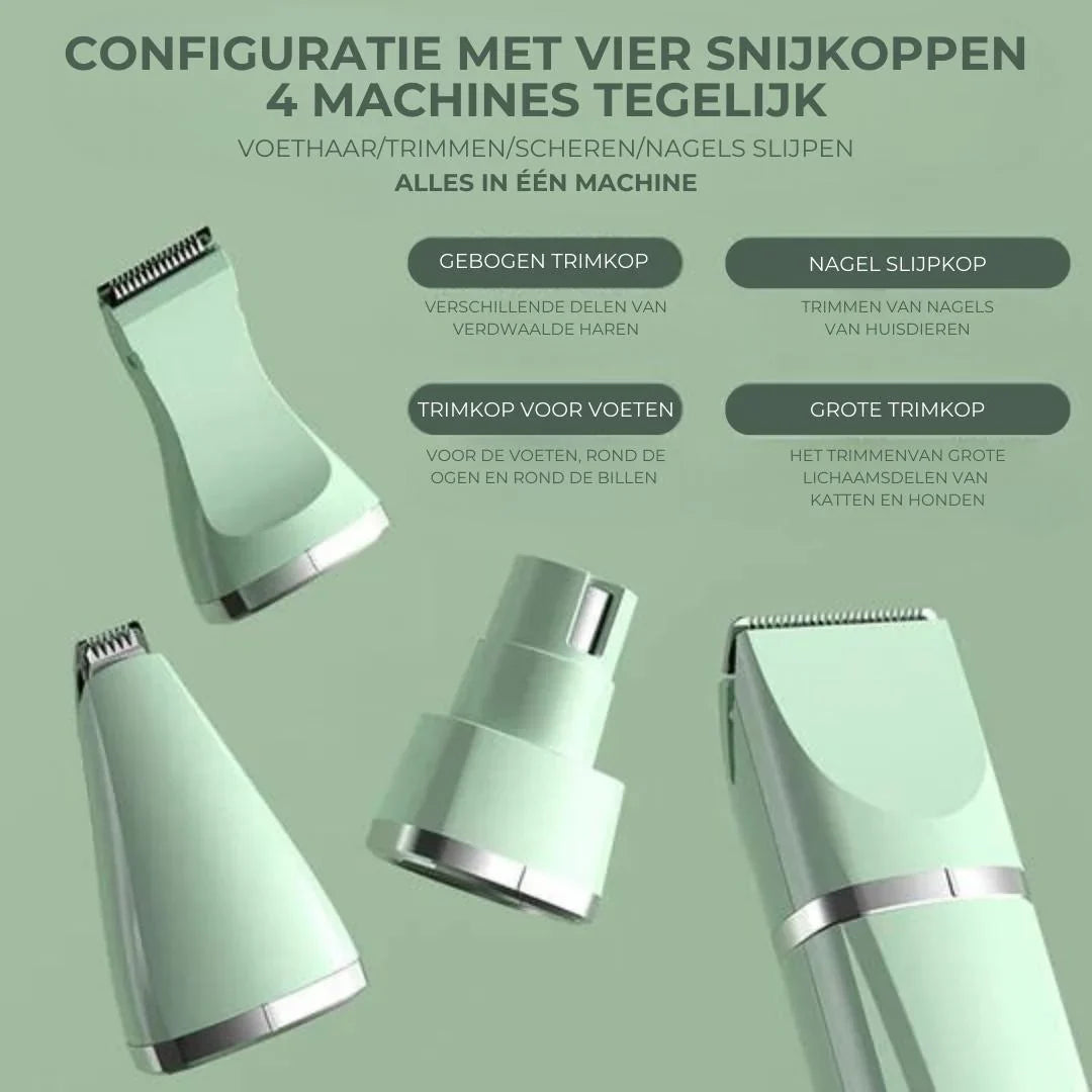4-in-1 Tierpflege-Trimmer