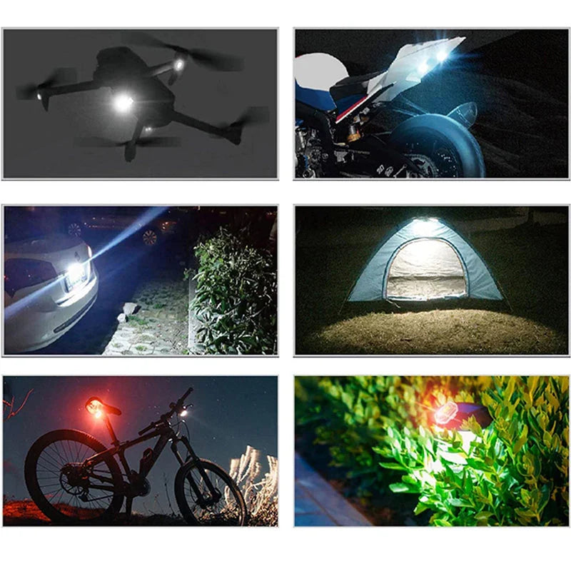 Kabelloses LED-Motorrad-Rücklicht – Wiederaufladbare Fernbedienung für Brems- und Warnleuchte