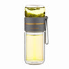 Doppelwandige Glasflasche Mit Teesieb Und Infuser