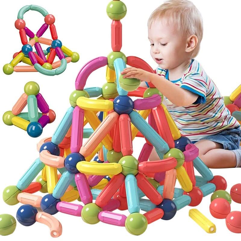 MagieSchnapp Baumeister – Magnetisches Konstruktionsspielzeug – Kreatives Bauen Für Kinder