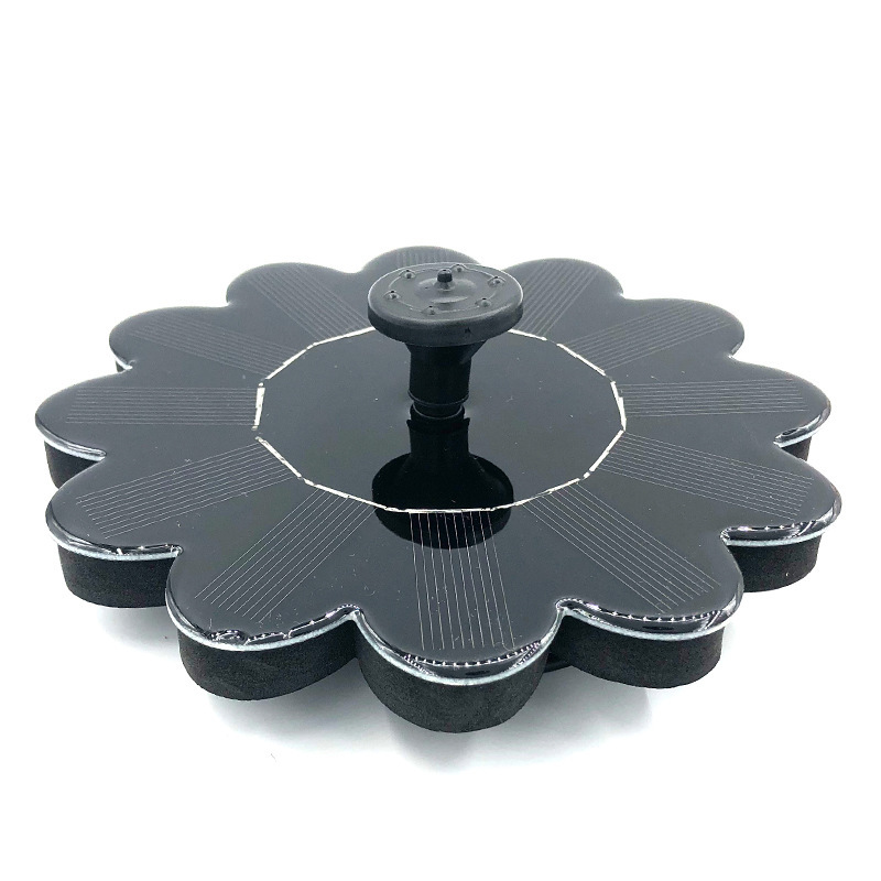 Solarbetriebener Springbrunnen für den Garten – Blumen-Design Wasserfontäne für Teiche und Pools