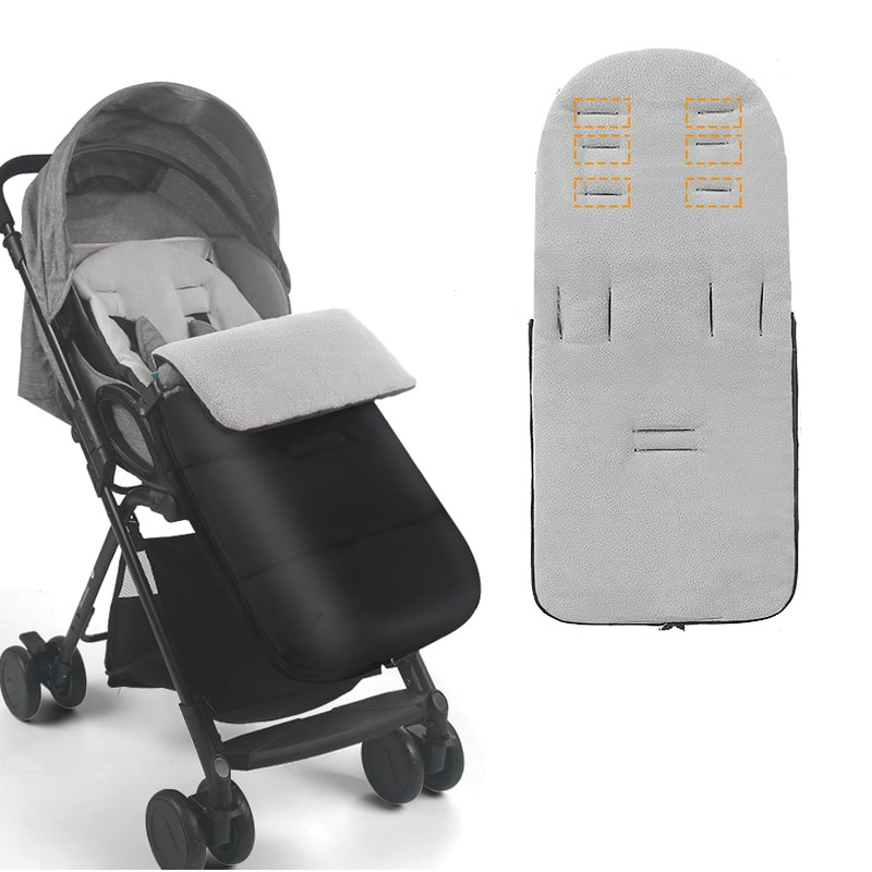 Universal-Kinderwagenschlafsack - warmer Fußsack mit Fleece