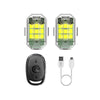Kabelloses LED-Motorrad-Rücklicht – Wiederaufladbare Fernbedienung für Brems- und Warnleuchte