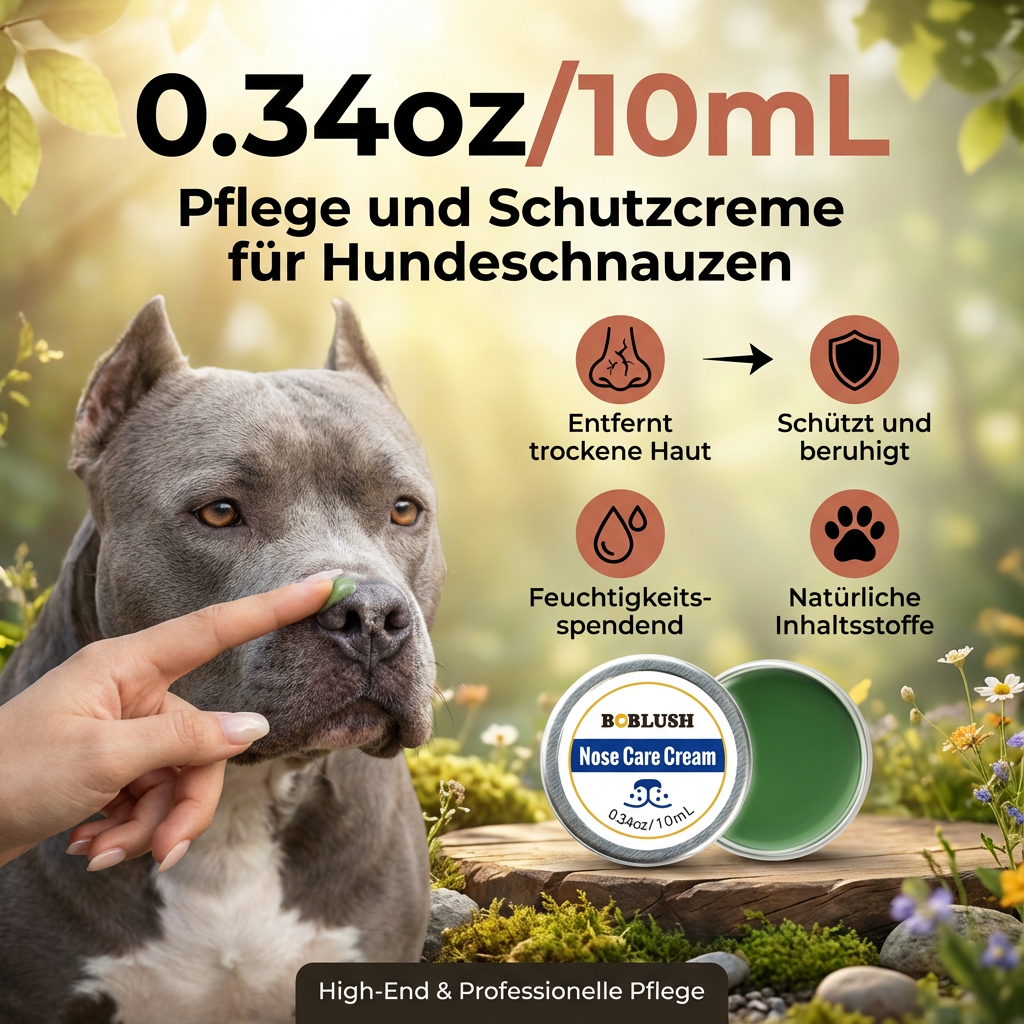 Pflege und Schutzcreme für Hundeschnauzen