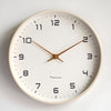 Claryo Skandinavische Holz-Wanduhr Minimalistisches Design