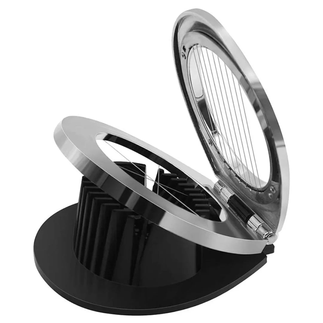 Edelstahl-Eierschneider – 3-in-1 Schneideoptionen für mühelose Zubereitung!