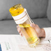 Doppelwandige Glasflasche Mit Teesieb Und Infuser