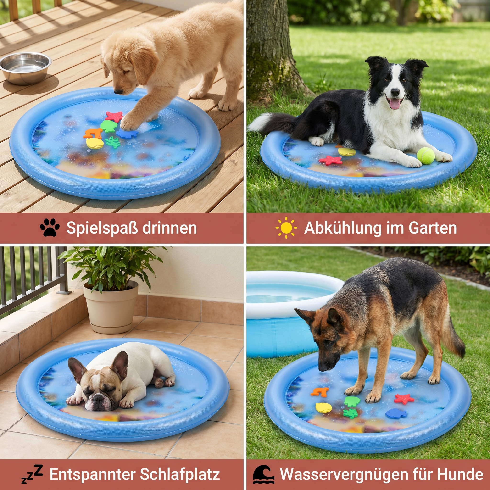 Kühlendes Spiel Wasserbett für Hunde 2.0