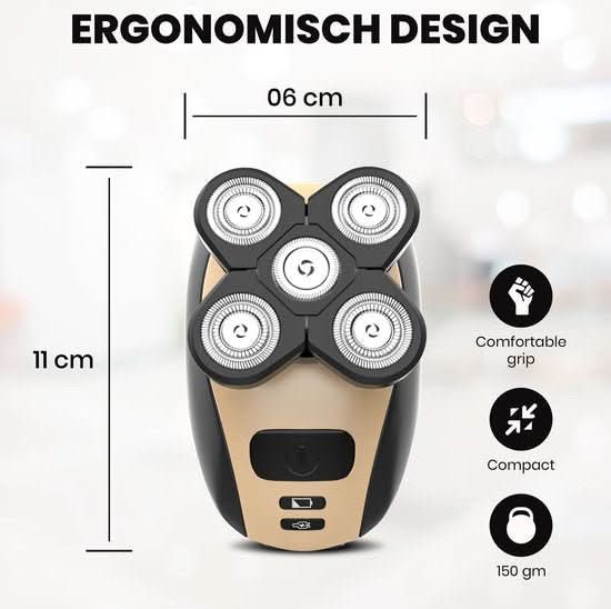 5-In-1 Herrenrasierer – Glatte Rasur Ohne Hautirritation & Mit Multifunktionalem Zubehör