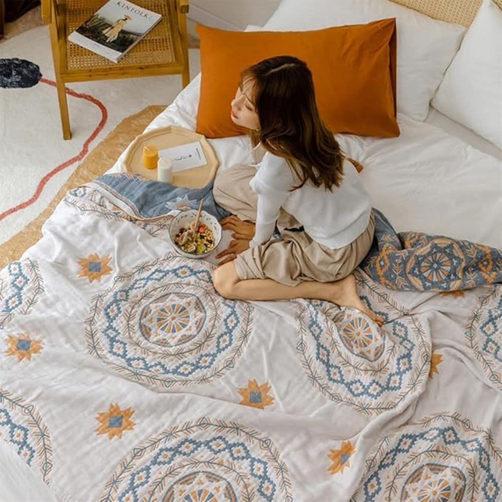 CESS - Baumwolldecke Mit Boho-Mandala