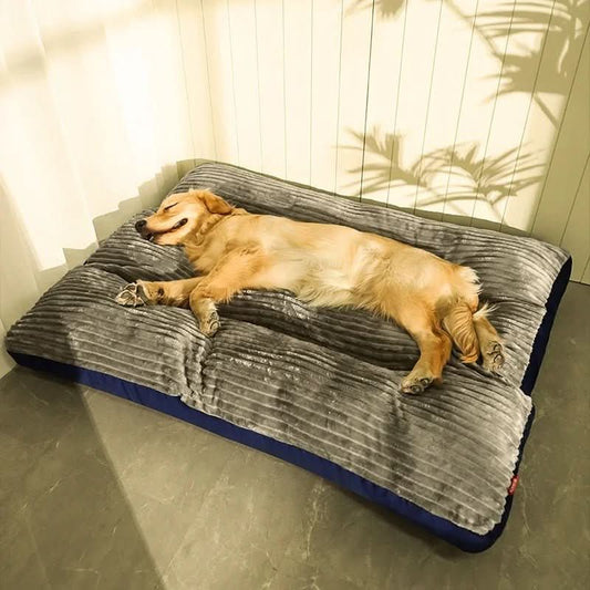 Orthopädisches Hundebett Grau Größe M L XL Hochwertiger Schaum-1