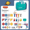 BuildiBits Kreatives Set – Buntes Konstruktionsspielzeug Mit Bohrer & Werkzeug Für Kinder Ab 3 Jahren