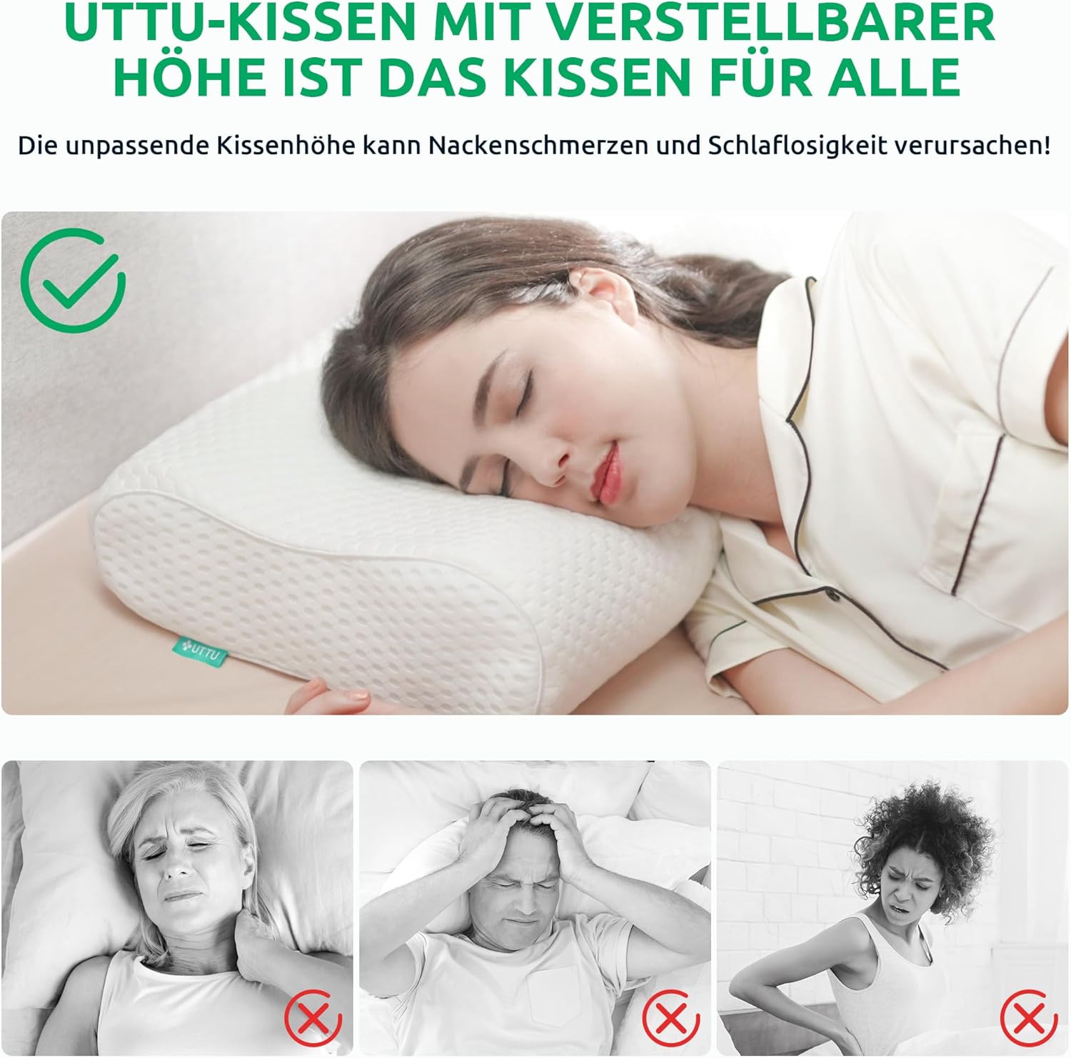 Ergonomisches Orthopädisches Nackenkissen