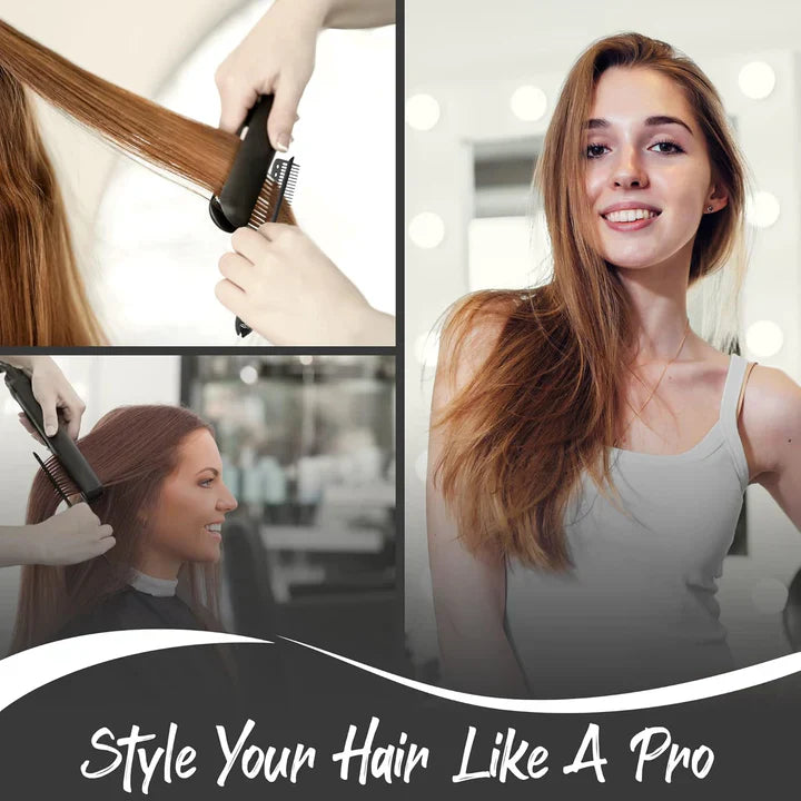 Glättungsbürste – Warmluftkamm für müheloses Haarstyling