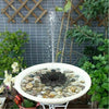 Solarbetriebener Springbrunnen für den Garten – Blumen-Design Wasserfontäne für Teiche und Pools