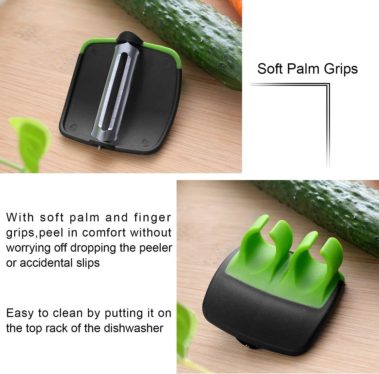 4-teiliges Finger-Gemüseschäler-Set