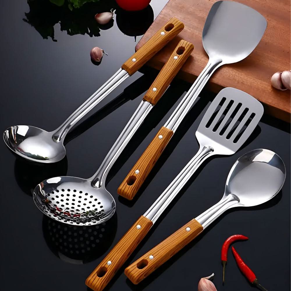 LuxusEdelstahl Küchenutensilien Set – Elegantes Design & Langlebigkeit für stilvolle Köche-2