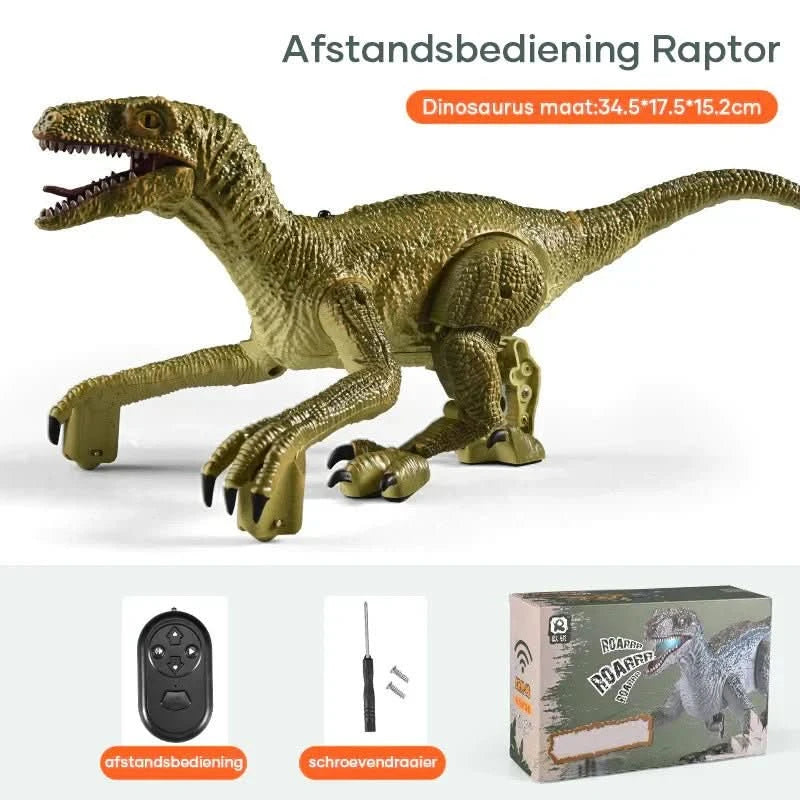 VelociraptorRausch – Interaktiver Velociraptor – Dino-Spielzeug mit Licht, Klang und Fernbedienung