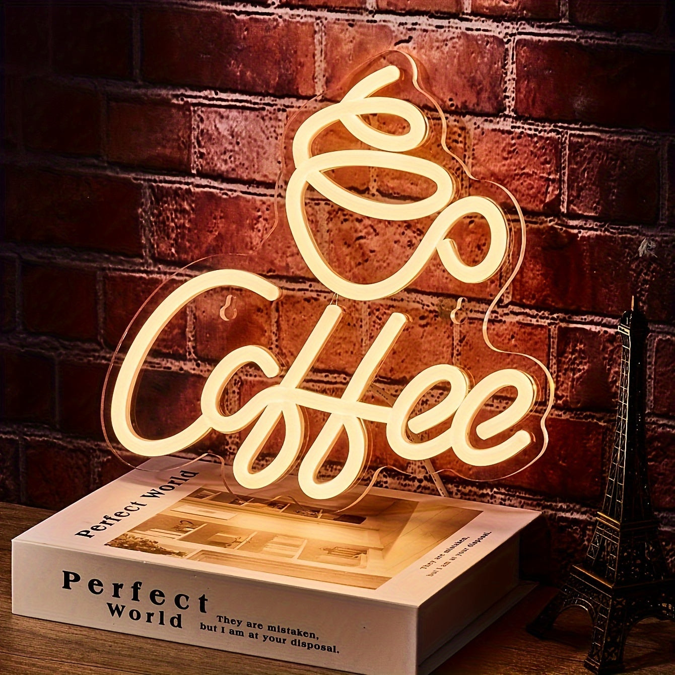 Neon Led-Kaffeeschild Für Wanddekoration