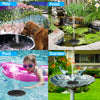 Solarbetriebener Springbrunnen für den Garten – Blumen-Design Wasserfontäne für Teiche und Pools