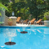 Solarbetriebener Springbrunnen für den Garten – Blumen-Design Wasserfontäne für Teiche und Pools