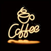 Neon Led-Kaffeeschild Für Wanddekoration