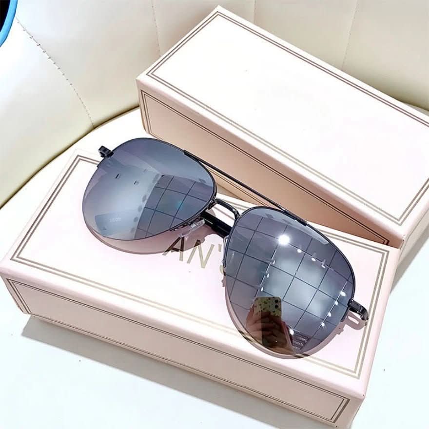 Luftgleiten Sonnenbrillen – Pilotensonnenbrille Für Herren Mit Farbverlauf Und UV400-Schutz