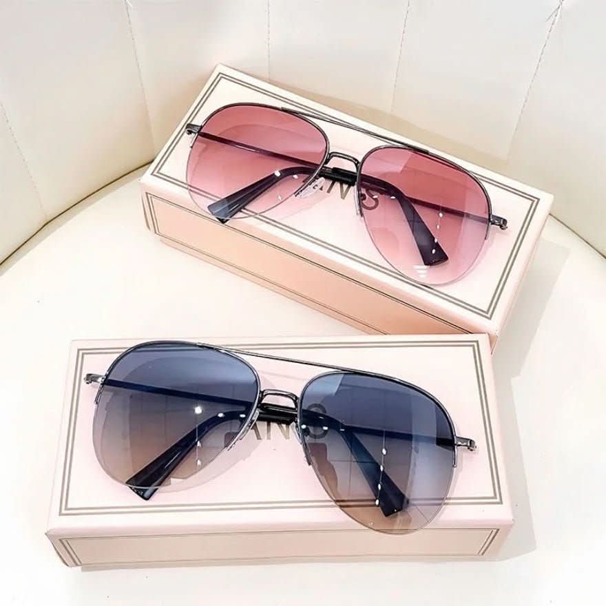 Luftgleiten Sonnenbrillen – Pilotensonnenbrille Für Herren Mit Farbverlauf Und UV400-Schutz
