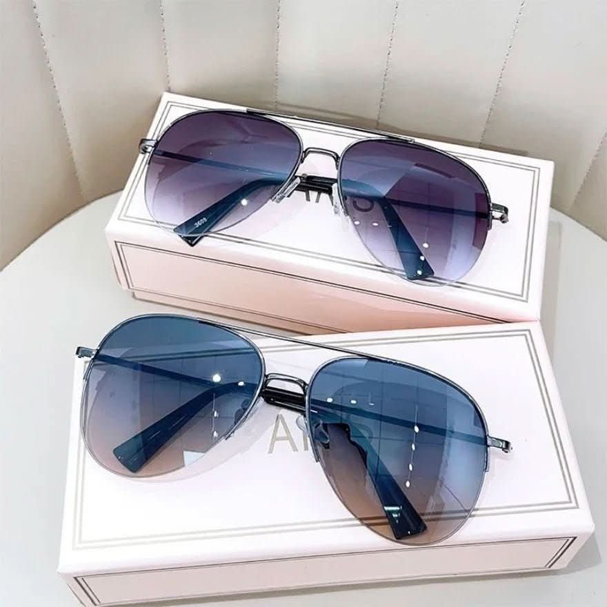 Luftgleiten Sonnenbrillen – Pilotensonnenbrille Für Herren Mit Farbverlauf Und UV400-Schutz