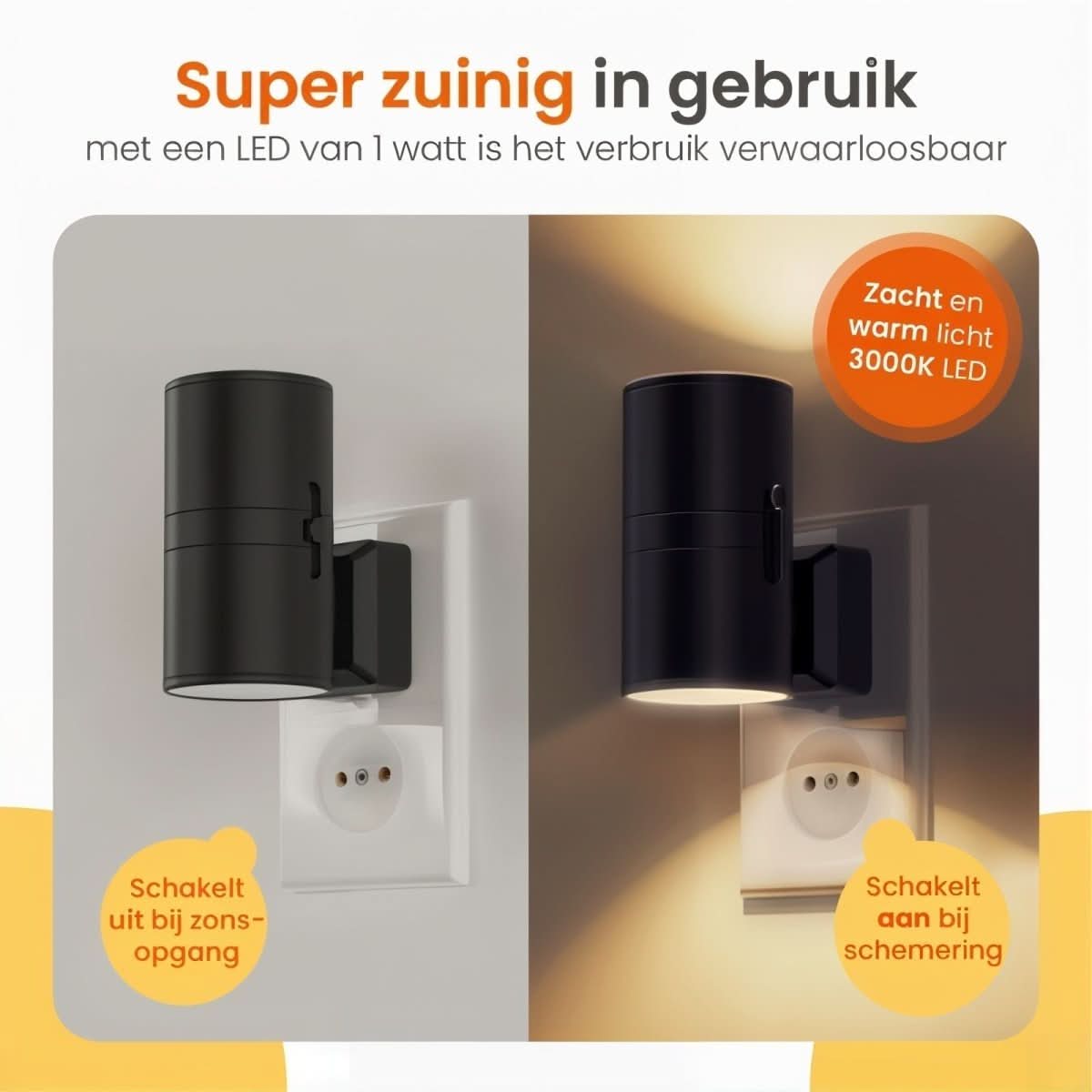 AURORA LED-Nachtlampe – Dimmbares Licht Mit Sensor Für Schlafzimmer & Flur