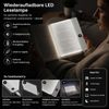 Wiederaufladbare LED-Leselampe – tragbare Buch- und Nachtleselampe für gemütliche und stressfreie Momente