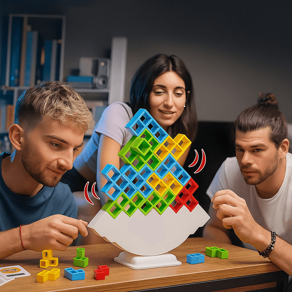 BALANTRIQ – Buntes Balancier-Stapelspiel für Kinder und Erwachsene 2