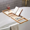 BAMBOREST – Adjustable Bamboo Bathtub Caddy | Functional & Elegant Organizer for Bathroom Accessories 0