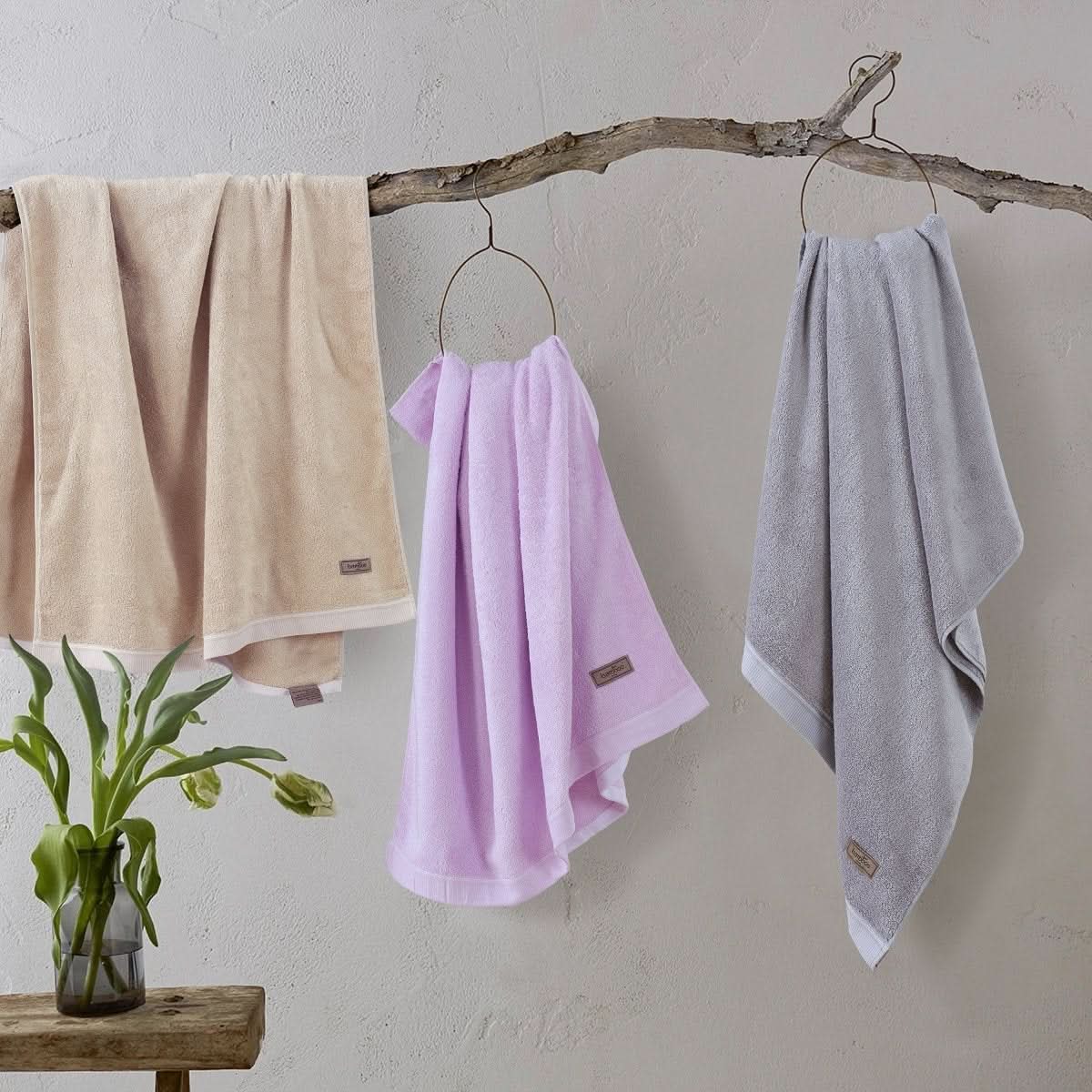 Solavéa Bambus Handtuch | Weich & Antibakteriell | Bambusfaser | Premium Handtuch Wellness & Zuhause