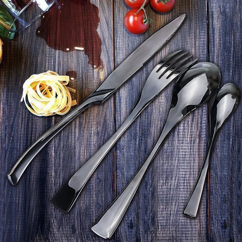 BLACKLUXE – Modernes schwarzes Edelstahlbesteck für stilvolles Essen 3