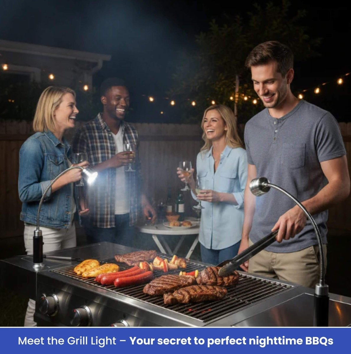 BRIGHTCHEF – Magnetische LED-Grilllampe mit fokussiertem Strahl und stabilem Sockel 2