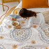 BohoHaven Decke – Baumwoll-Decke Mit Mandala-Muster Für Drinnen & Draußen