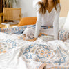 BohoHaven Decke – Baumwoll-Decke Mit Mandala-Muster Für Drinnen & Draußen