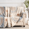 BohoHaven Decke – Baumwoll-Decke Mit Mandala-Muster Für Drinnen & Draußen