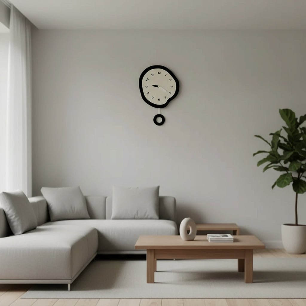 CHRONOART – Abstrakte Wanduhr mit moderner Acryl-Oberfläche und geräuschlosem Uhrwerk 2
