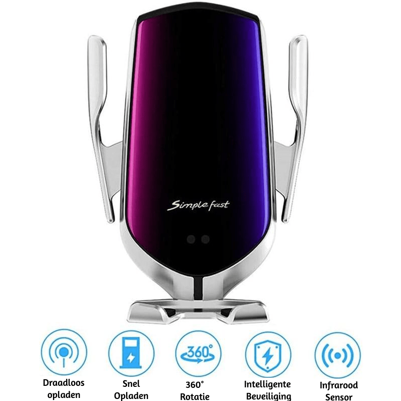 CLAMPIFY – Kabellose Autohalterung mit automatischer Klemmung und 360°-Drehung 2