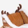 COMFYCLAUS – Weihnachtsschlitten-Hundebett mit Plüsch-Kristallsamt und Anti-Rutsch-Unterseite 8