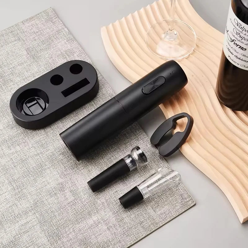 CORKLUX – Kabelloser 4-in-1-Elektro-Weinöffner mit wiederaufladbarem Design 1