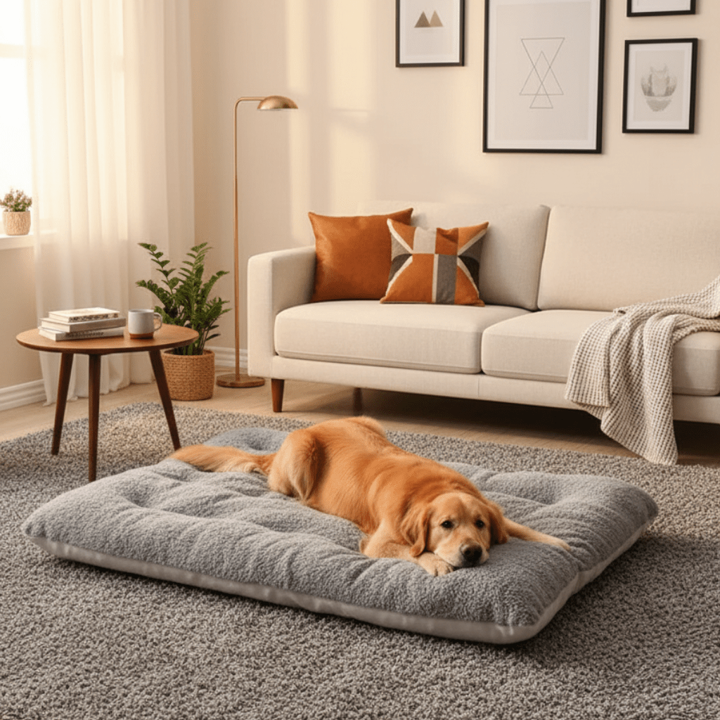 COSYBURROW – Plüsch-Hundeliege mit Kuscheldesign 0
