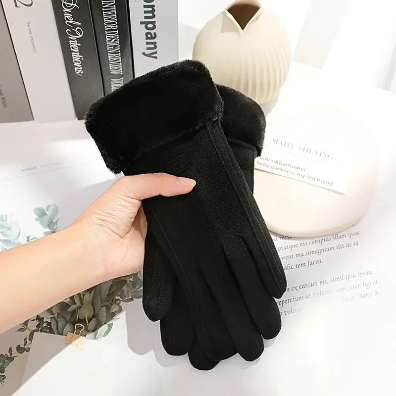 COZELLE – Dicke Wildleder-Touchscreen-Handschuhe für kalte Tage 6