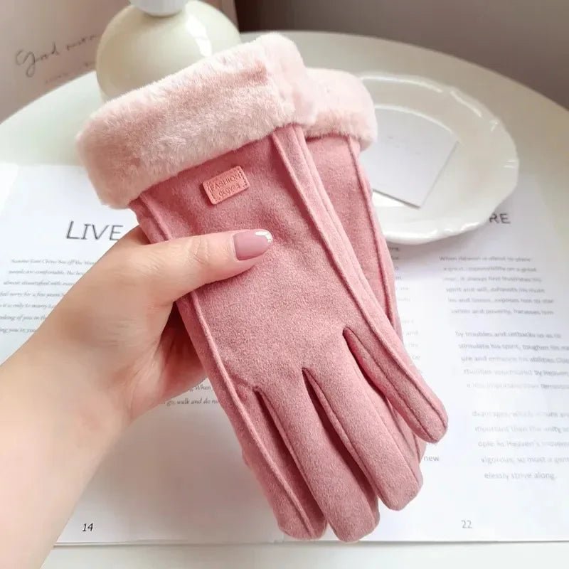 COZELLE – Dicke Wildleder-Touchscreen-Handschuhe für kalte Tage 9