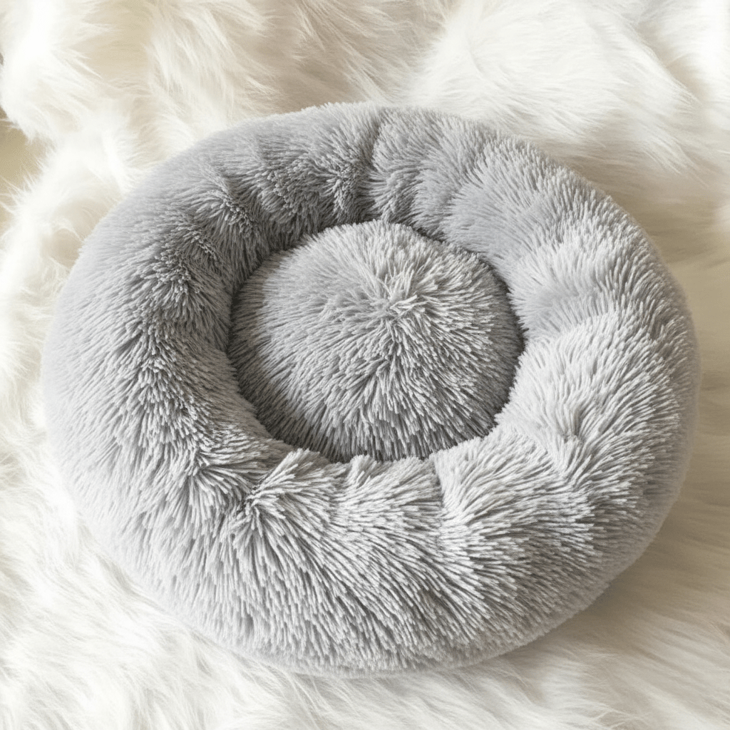 COZYPET – Beruhigendes Hundebett mit plüschigem Kunstfell und abnehmbarem Bezug 8
