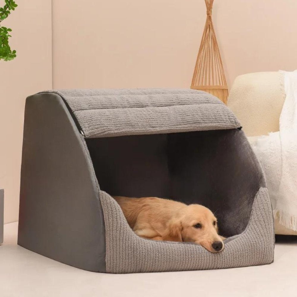 COZYPOD – Geschlossenes Haustierbett mit herausnehmbarem Futter 2