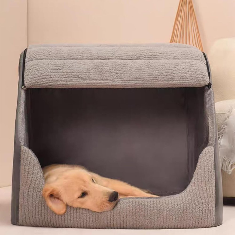 COZYPOD – Geschlossenes Haustierbett mit herausnehmbarem Futter 4