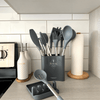 Culinara Pro – 12-teiliges Silikon-Küchenutensilien-Set mit Edelstahlgriffen